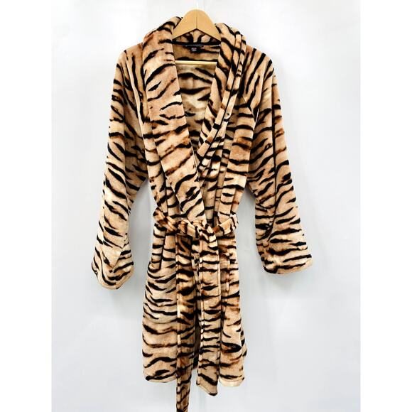Victoria's Secret Tiger Stripe Fuzzy Robe M/L - Picture 5 of 5